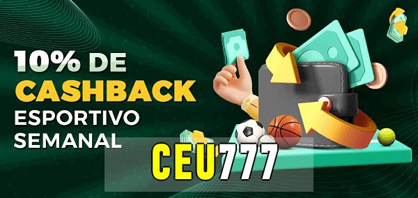10% de bônus de cashback na ceu777