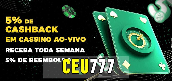 Promoções do cassino ao Vivo ceu777